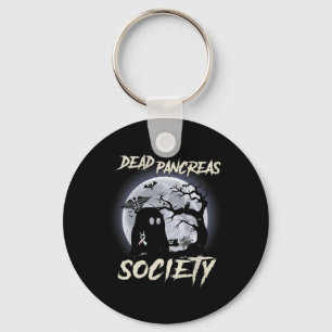 Dead Pancreas Society Diabetes Awareness Halloween Key Ring