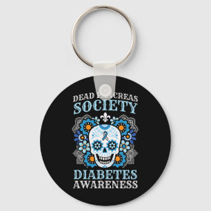 Dead Pancreas Society Diabetes Awareness Sugar Sku Key Ring
