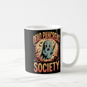 Dead Pancreas Society Funny Ghost Syringe Diabetes Coffee Mug