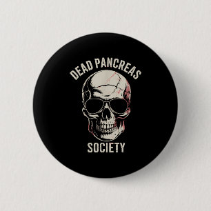 Dead Pancreas Society Shirt Diabetes Awareness For 6 Cm Round Badge