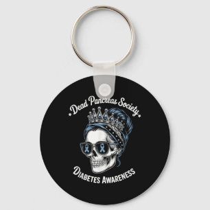Dead Pancreas Society Shirt Funny Diabetes Awarene Key Ring