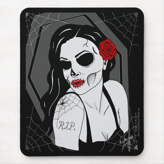 Dead Pinup Mouse Pad (Front)