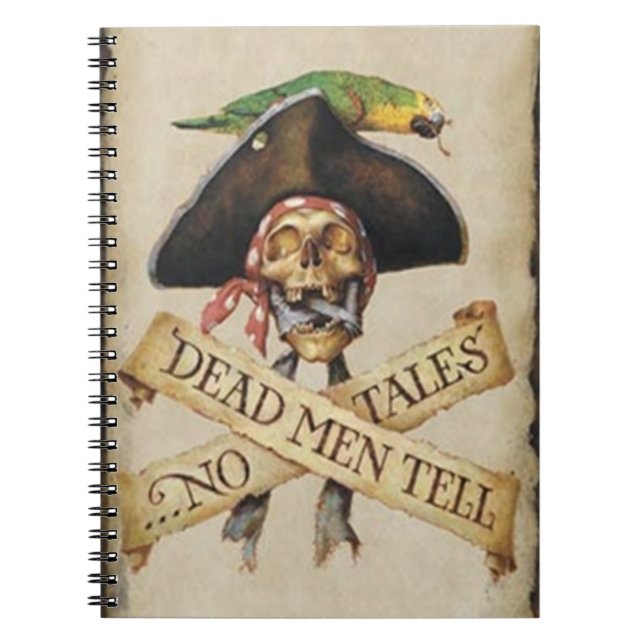 Dead Pirate Spiral Notebook (Front)