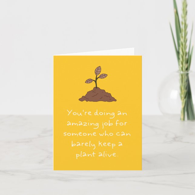Dead Plant Mother's Day Card (Front)