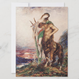 Dead Poet Being Carried by a Centaur Card