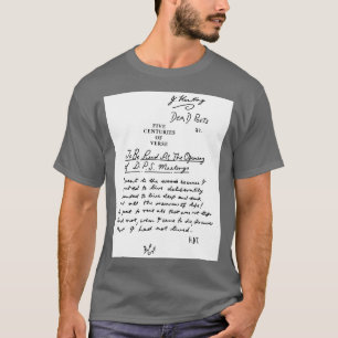 Dead Poets Society five centuries of verse black  T-Shirt