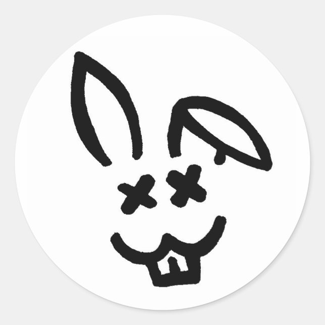 Dead Rabbit Society Classic Round Sticker (Front)