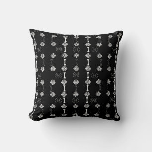 Dead Roses (Black & White) Cushion