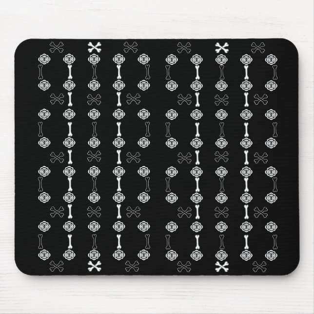 Dead Roses (Black & White) Mouse Pad (Front)