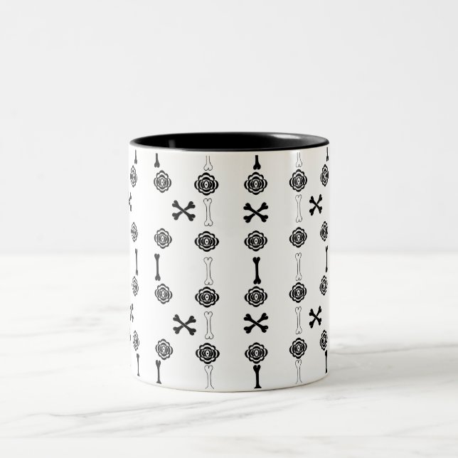 Dead Roses Two-Tone Coffee Mug (Center)