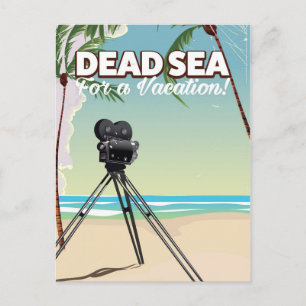 Dead Sea For a Vacation! Travel poster Postcard