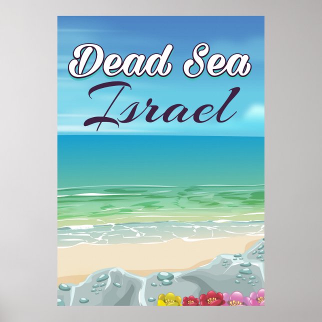 Dead Sea Israel travel poster (Front)