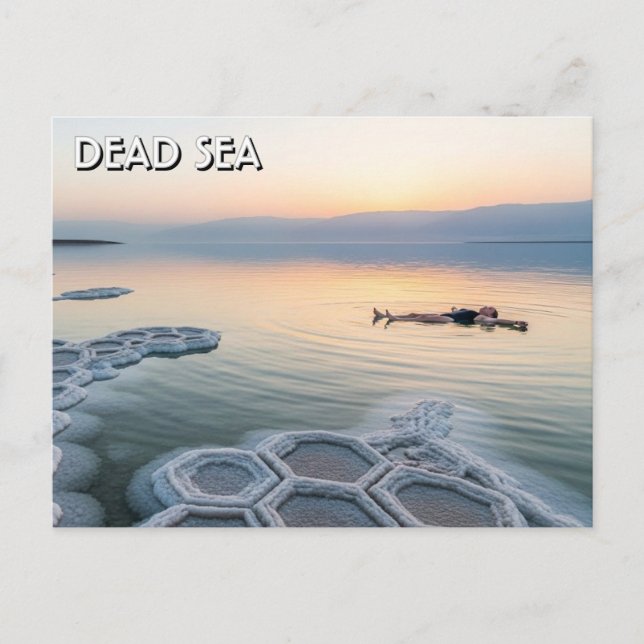 Dead Sea Jordan Travel Postcard (Front)