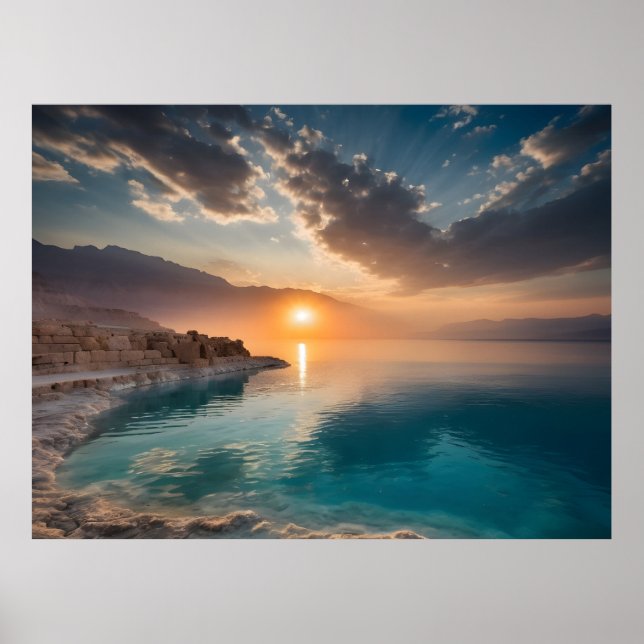Dead Sea landscape Israel Poster (Front)