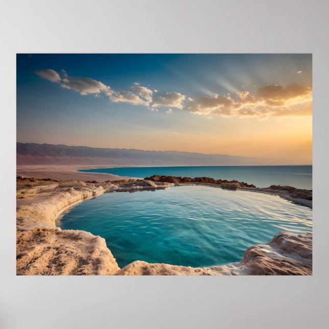Dead Sea landscape Israel Poster (Front)