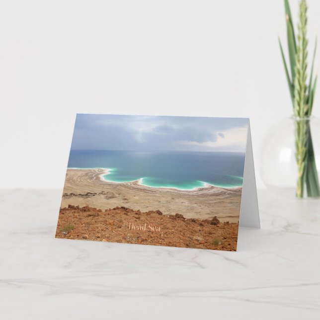 Dead Sea photograph greeting card (Front)