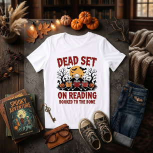 Dead Set On Reading Halloween Tri-Blend Shirt