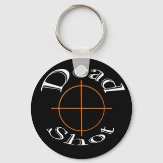 Dead Shot black keychain