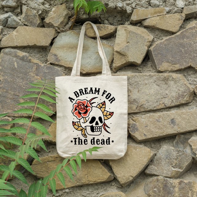 Dead Skull Tattoo Tote Bag (Creator Uploaded)