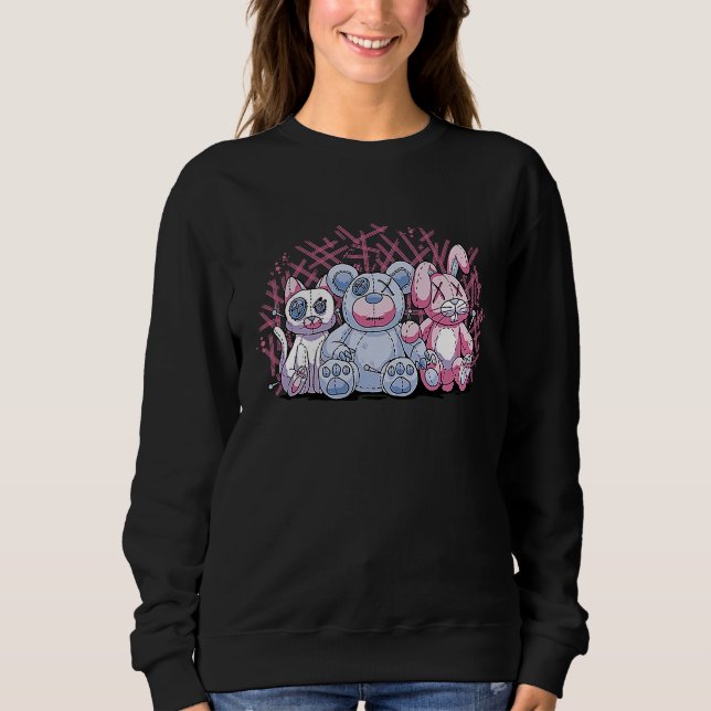 Dead Toys Bear Voodoo doll Sweatshirt (Front)