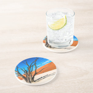 Dead tree in Deadvlei, Namibia Coaster