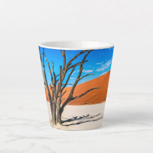 Dead tree in Deadvlei, Namibia Latte Mug