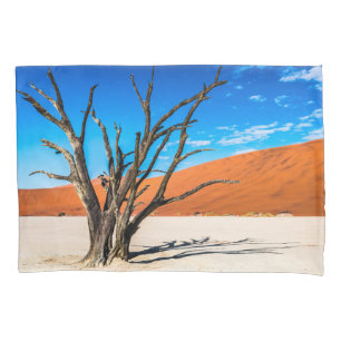 Dead tree in Deadvlei, Namibia Pillowcase