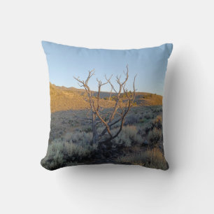 Dead Tree in the Nevada Desert Cushion