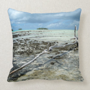 Dead wood in the Pacific throw pillow
