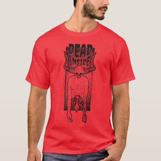 Deadinside half skeleton T-Shirt