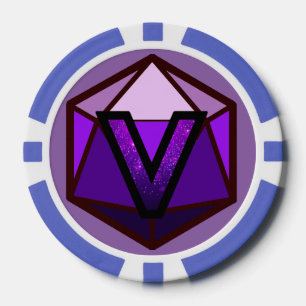 DEADLANDS - Purple Team Poker Chip