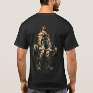 Deadlift Bodybuilding Barbell Strength Gym T-Shirt