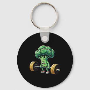 Deadlift Broccoli Gym Fitness Motivation Bodybuild Key Ring