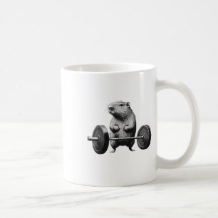 Deadlift Capybara Funny Fitness Rodent Lover Worko Coffee Mug
