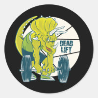 Deadlift Dinosaur - Triceratop Weight Lifting