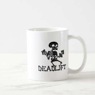 Deadlift Halloween Skeleton Workout Bodybuilding G Coffee Mug