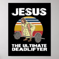 Deadlift Jesus I Christian Weightlifting Funny Wor