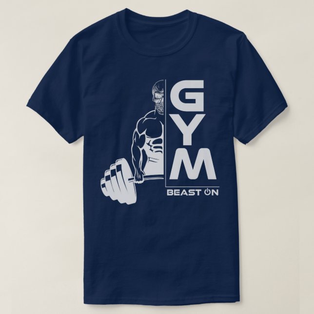 Deadlift Skeleton Beast OnGym Motivation Fitness S T-Shirt (Design Front)