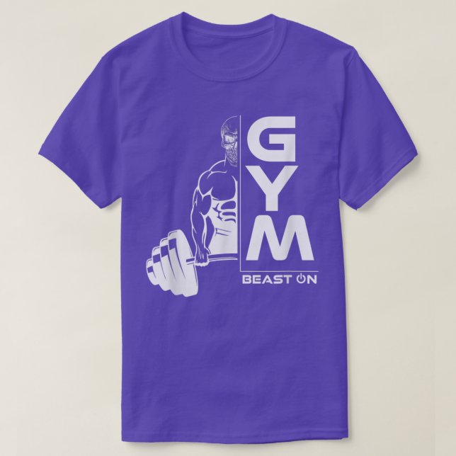 Deadlift Skeleton Beast OnGym Motivation Fitness S T-Shirt (Design Front)