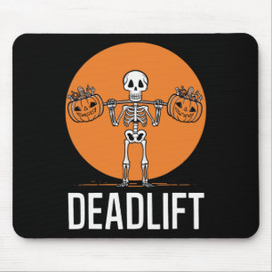 Deadlift Spooky Weightlifting Workout Mouse Pad