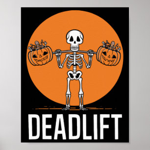 Deadlift Spooky Weightlifting Workout  Poster