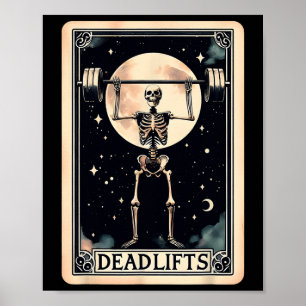 Deadlift Workout Gym Weight Lifting Funny Hallowee Poster