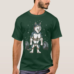 Deadlifting Puppy Weight Training Exercise Gift T-Shirt