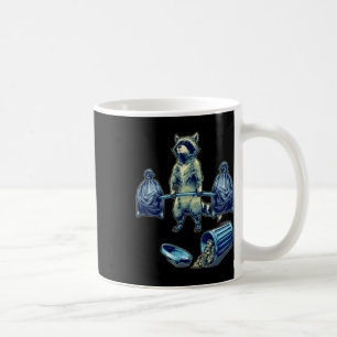 Deadlifting Racoon Weightlifting Bodybuilding Fit Coffee Mug