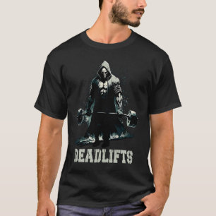 Deadlifts Gym Leg Day Grim Reaper Deadlifting Wei T-Shirt