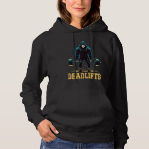 Deadlifts Gym Leg Day Grim Reaper Deadlifting Weig Hoodie
