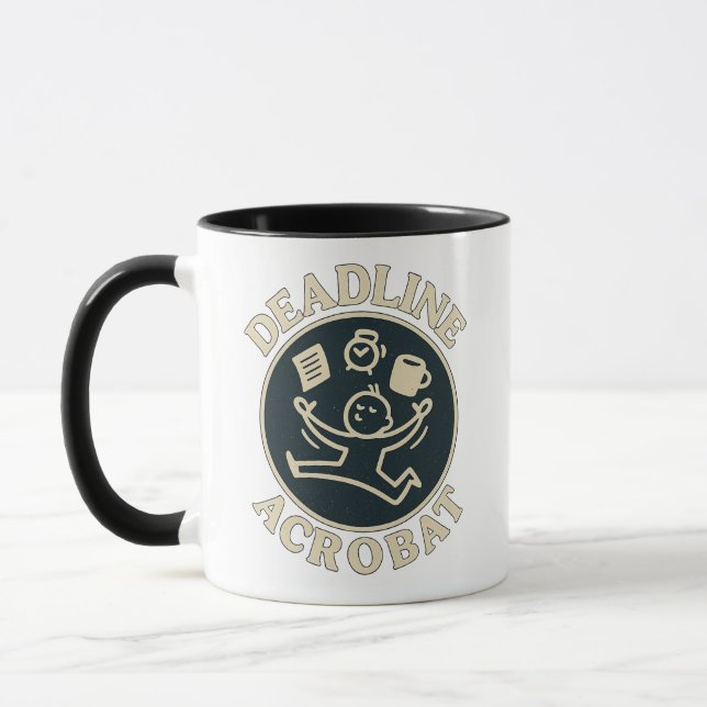 Deadline Acrobat Coffee Mug (Left)
