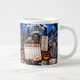 Deadlines Never Die Funny Halloween 20 oz Mug