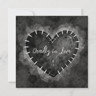 "Deadly in Love" Love Card - Wednesday Style