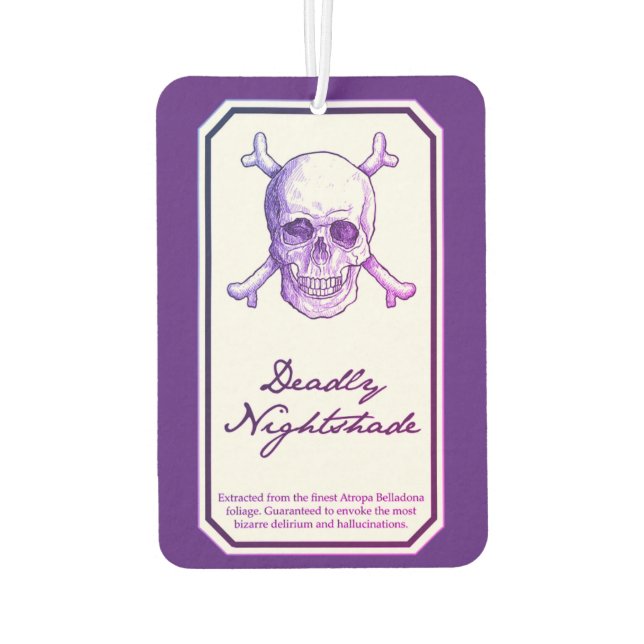 Deadly Nightshade Air Freshener (Back)